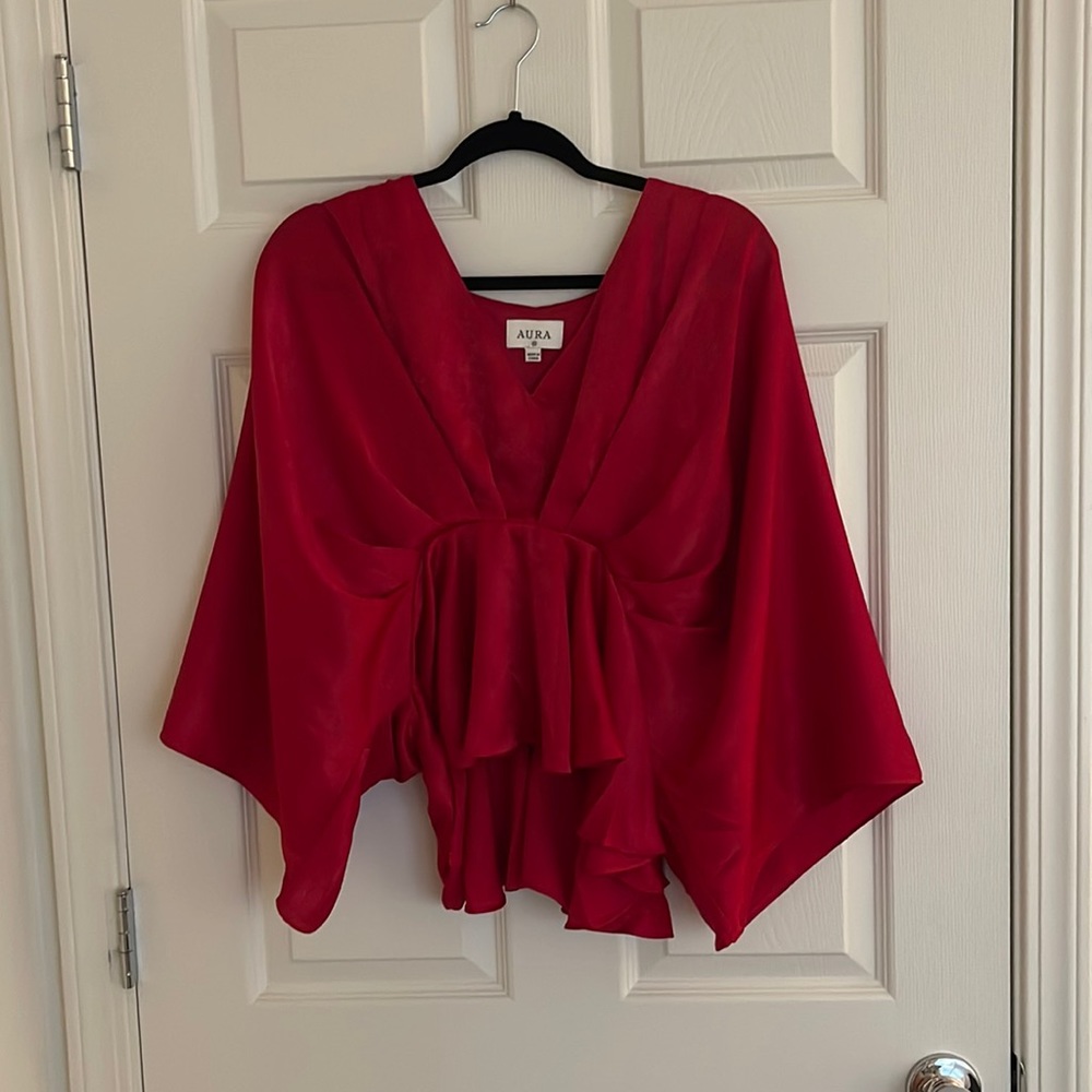 Aura “All of the time” red top in size XS